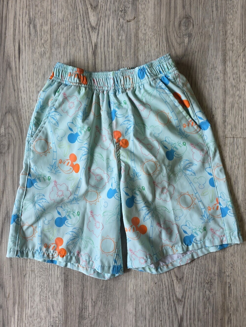 Disney Mickey Mouse Boys 7/8 Tropical Swim Trunks